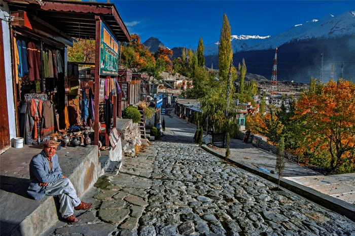 Karimabad Bazaar Hunza in Hunza